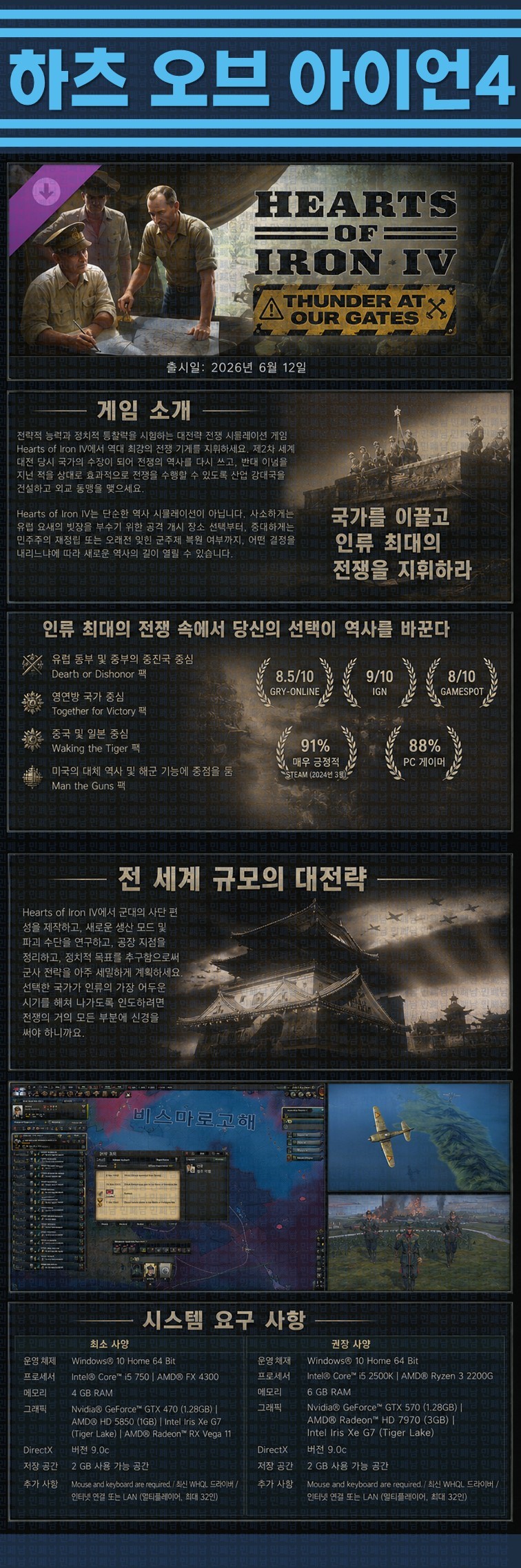 [한글무설치] 하츠 오브 아이언 4 v1.19.0