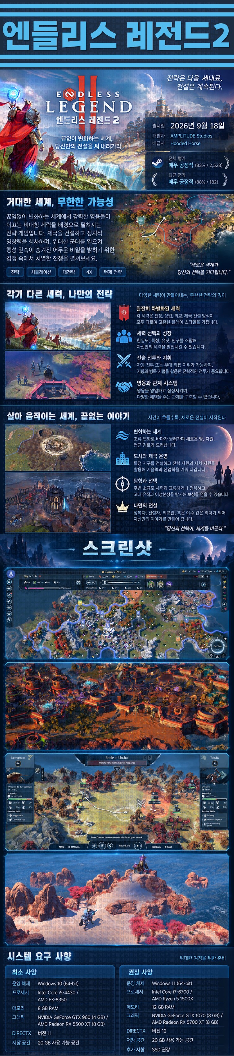 [한글무설치] 엔들리스 레전드 2 v1.0.146